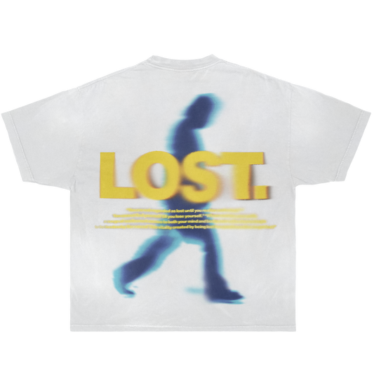 Camiseta cuadrada blanca de Lost